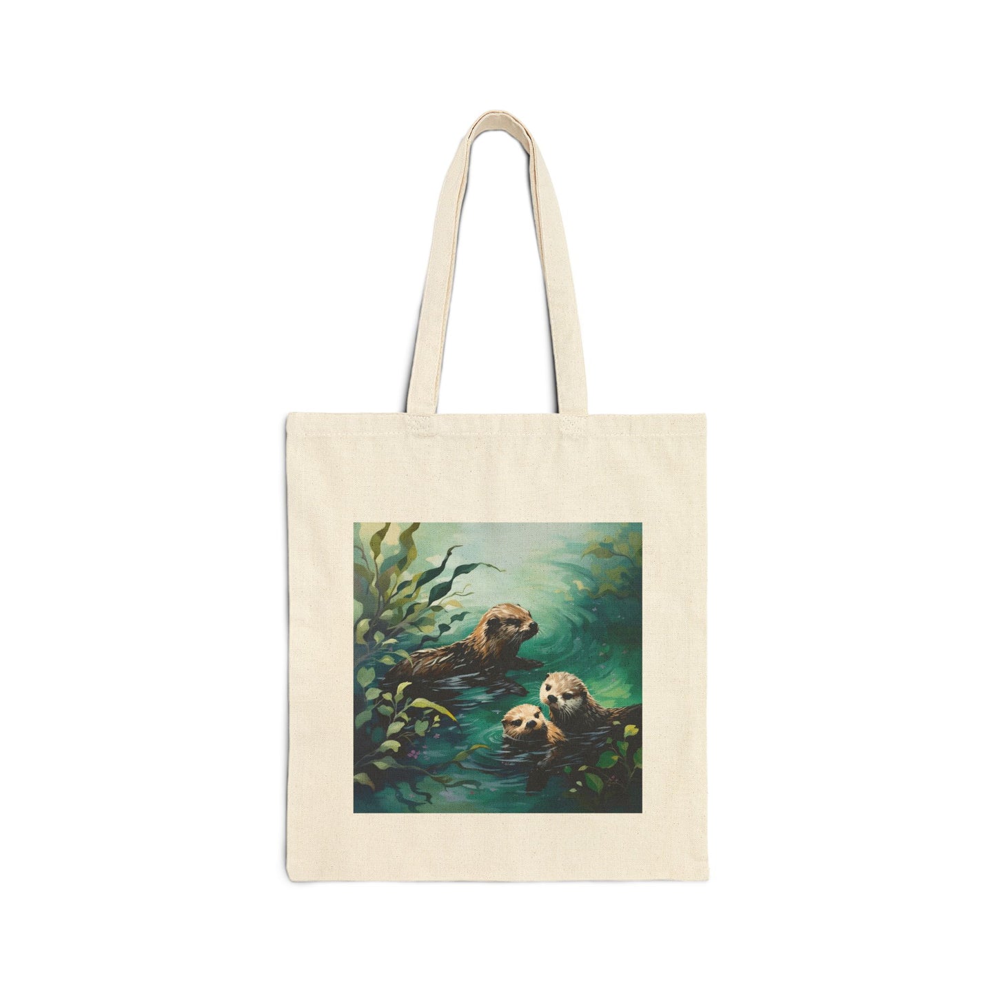 otters in kelp